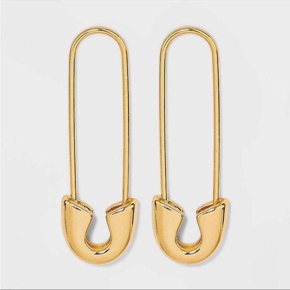 SUGARFIX by BaubleBar Gold Safety Pin
Threader Earrings - Gold - Picture 3 of 6